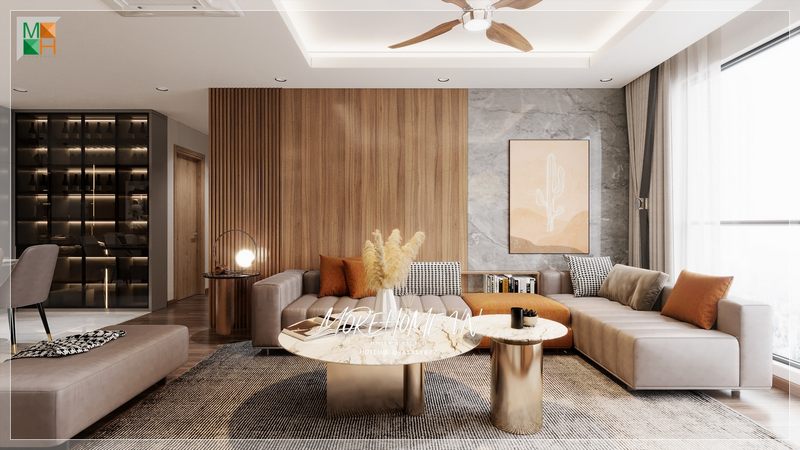 Morehome mang đến một mẫu thiết kế phòng khách biệt thự đẹp sang trọng tinh tế và tiện nghi, gây ấn tượng với người nhìn.